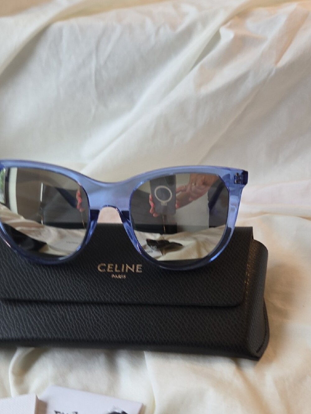CELINE Blue Acetate Cat-Eye Sunglasses - Picture 8 of 8